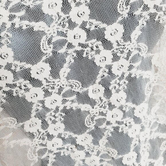 Vintage Y2K Fairy 2000s Lace Whimsigoth Lace Sheer Tank Top M - Picture 3 of 7